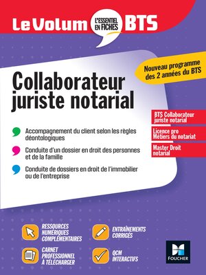 cover image of Le Volum' BTS--Collaborateur juriste notarial